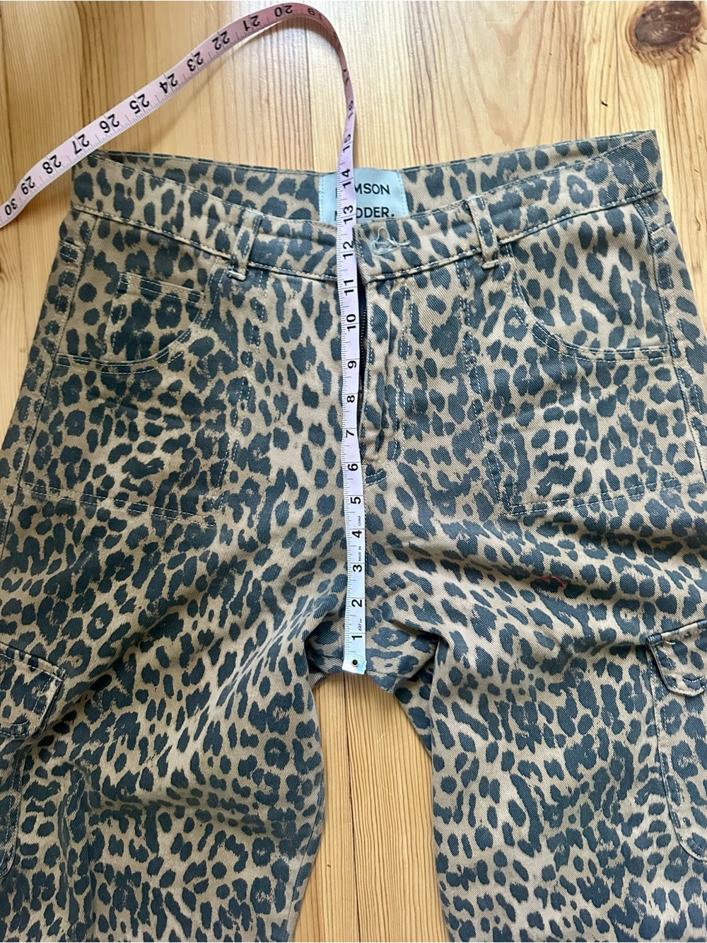Damson Madder Dion Jeans, Leopard, UK14/US12 - Picture 4 of 9